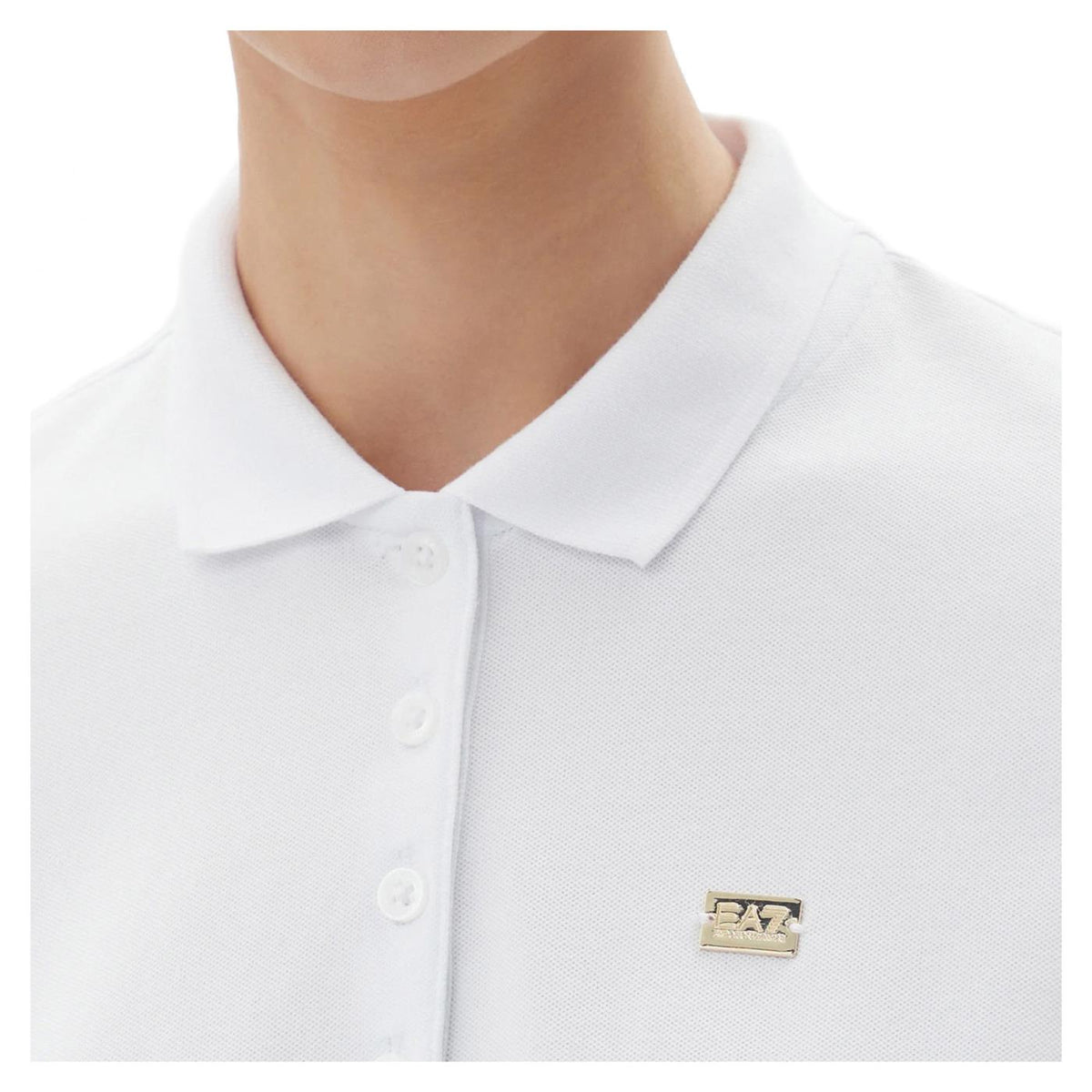 EMPORIO ARMANI 7 EA7 TRAIN CORE LADY W POLO SS - Bianco - vista 3