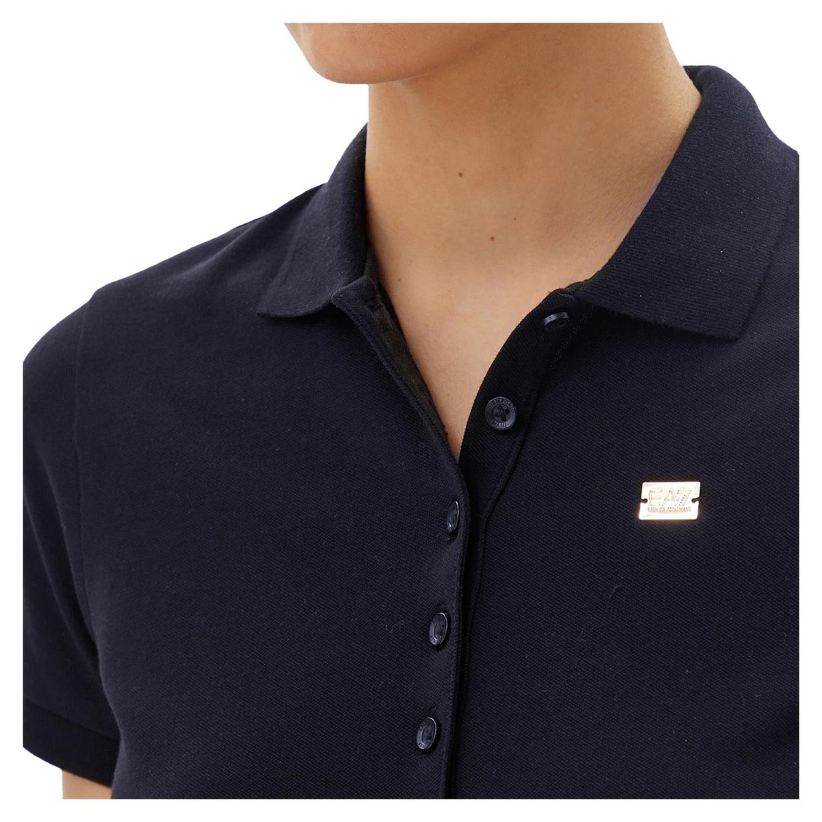 EMPORIO ARMANI 7 EA7 TRAIN CORE LADY W POLO SS - Blu - vista 3