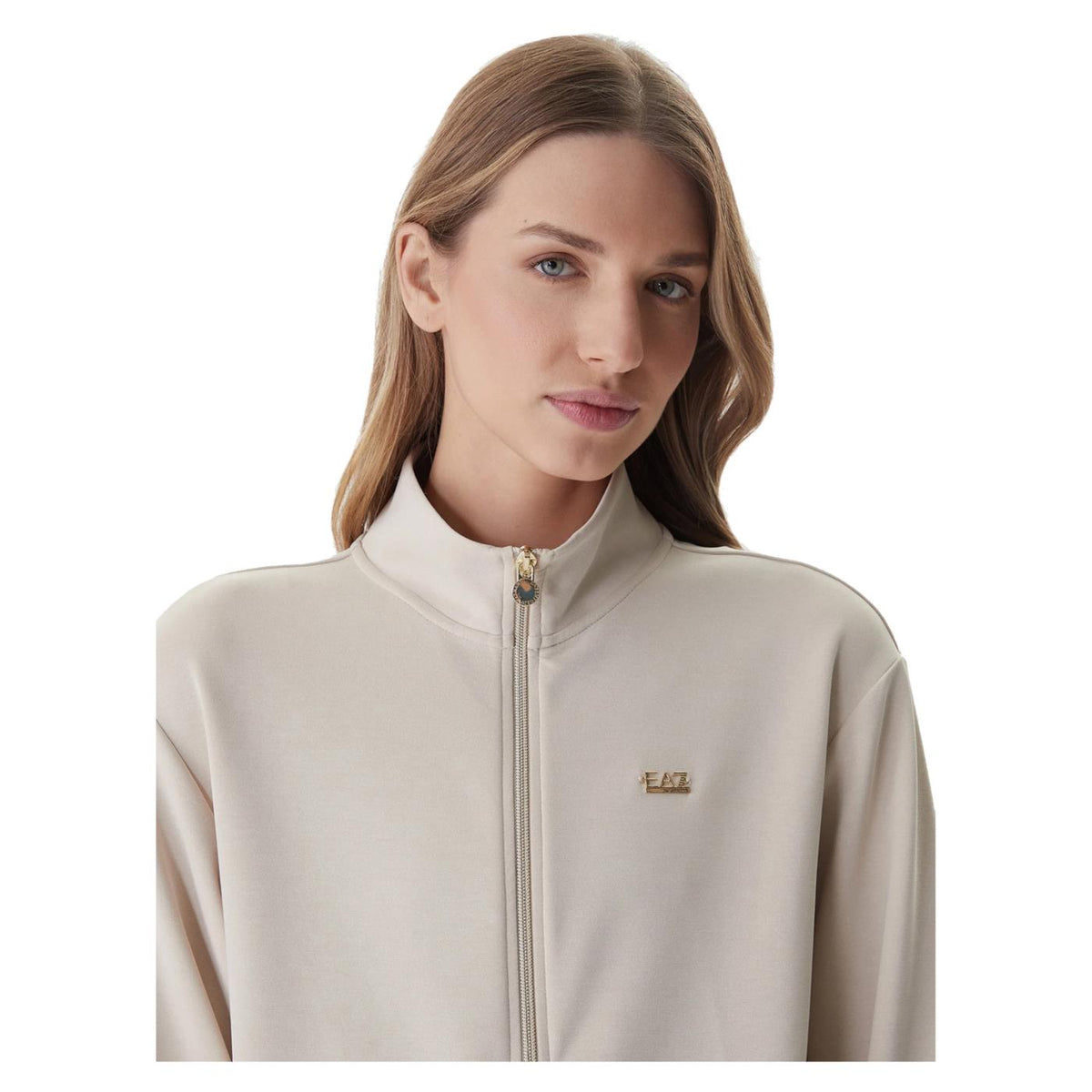 EMPORIO ARMANI 7 EA7 TRAIN CORE LADY T-TOP FZ - Beige - vista 3