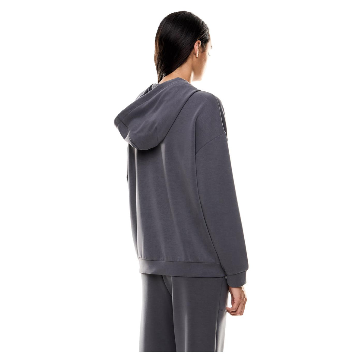 EMPORIO ARMANI 7 EA7 TRAIN RELAX W HOODIE FZ - Grigio scuro - vista 3