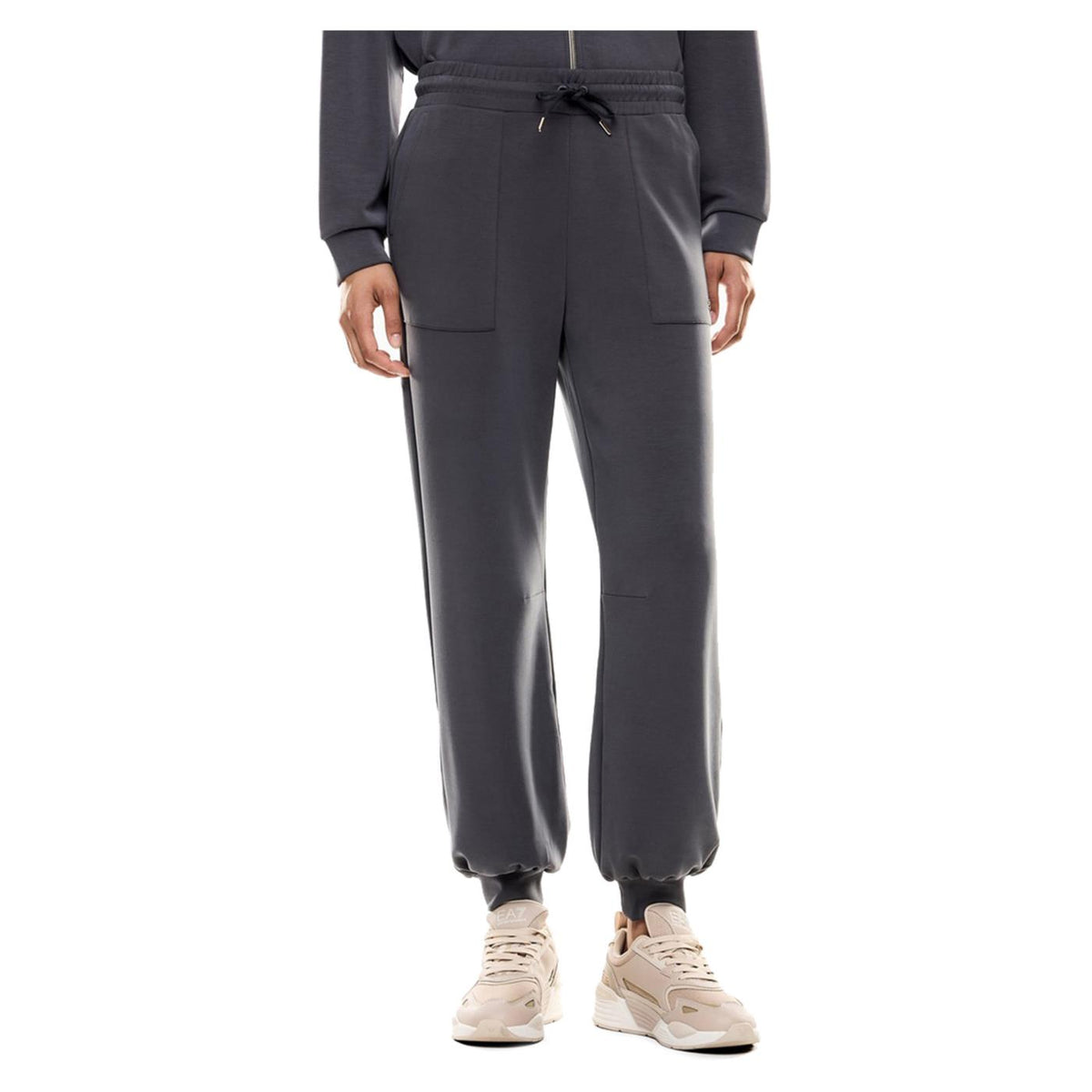 EMPORIO ARMANI 7 EA7 TRAIN LADY RELAX PANTS - Grigio scuro - immagine principale