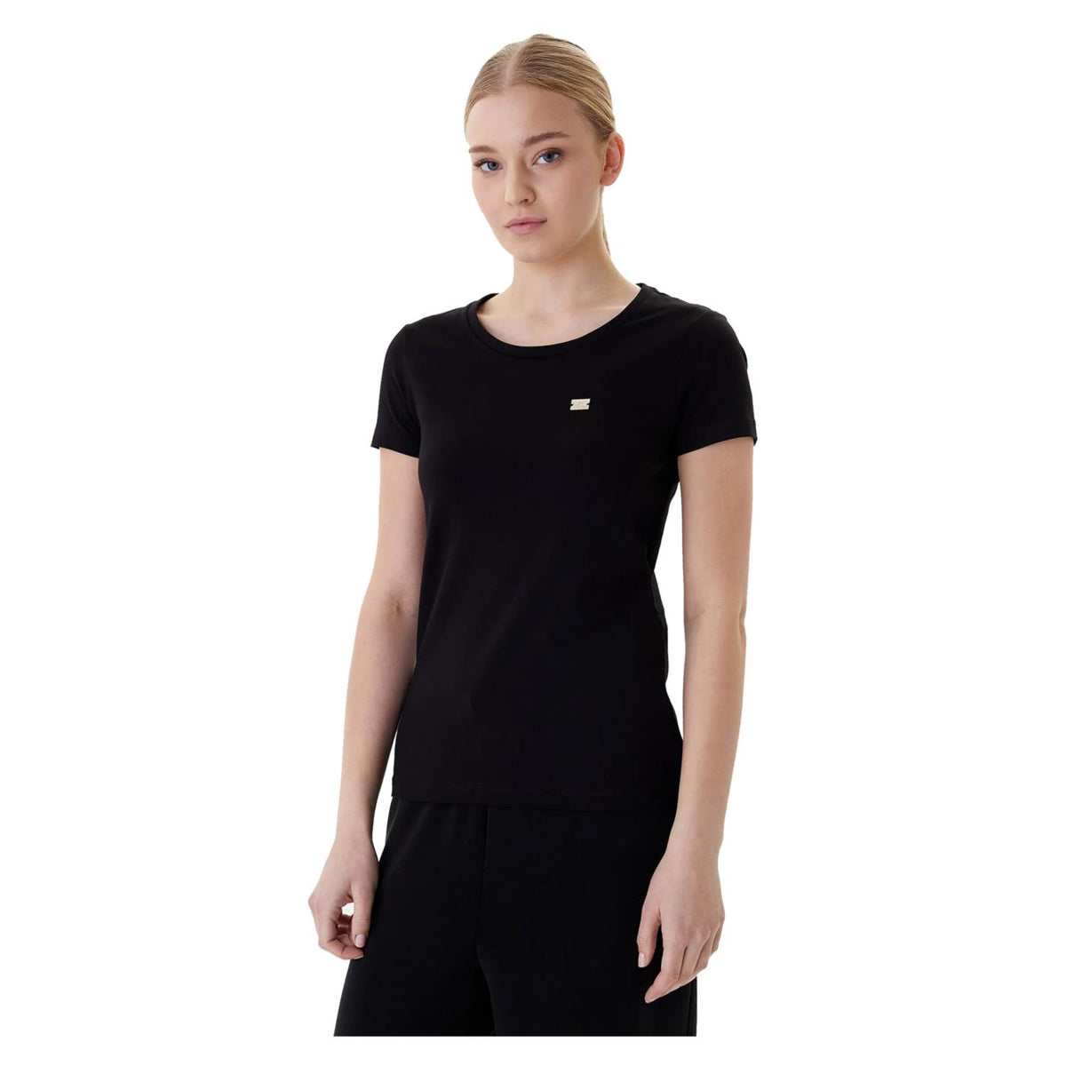 EMPORIO ARMANI 7 EA7 TRAIN CORE LADY SLIM TEE - Nero - immagine principale