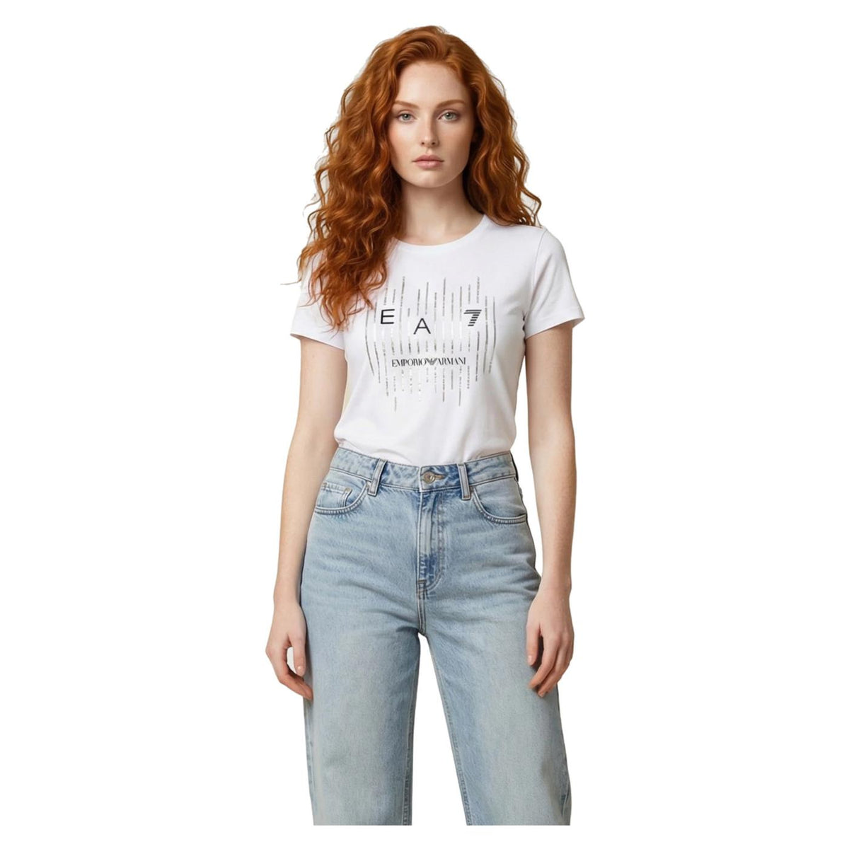 EMPORIO ARMANI 7 EA7 W TEE LETTERS CROSSOVER
