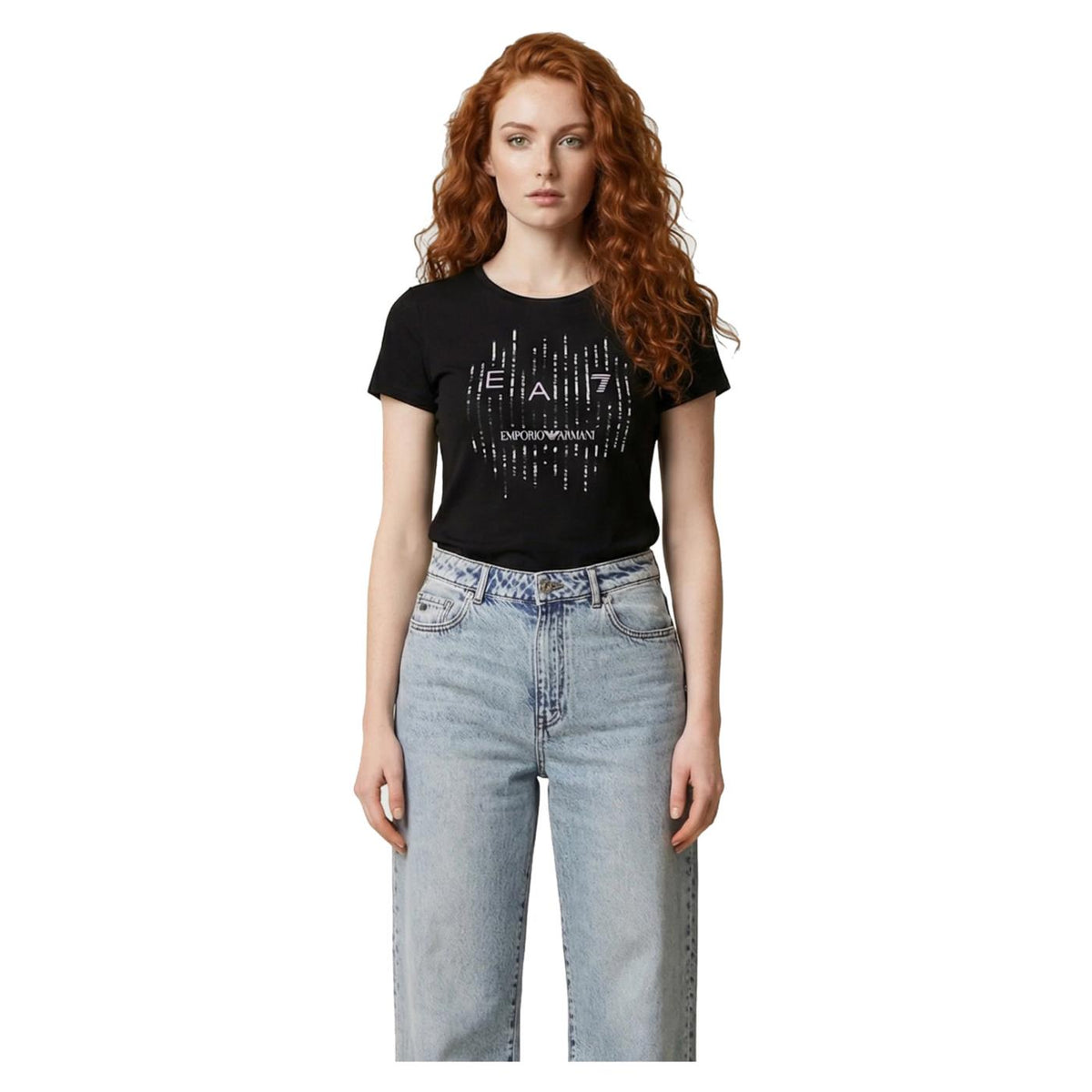 EMPORIO ARMANI 7 EA7 W TEE LETTERS CROSSOVER
