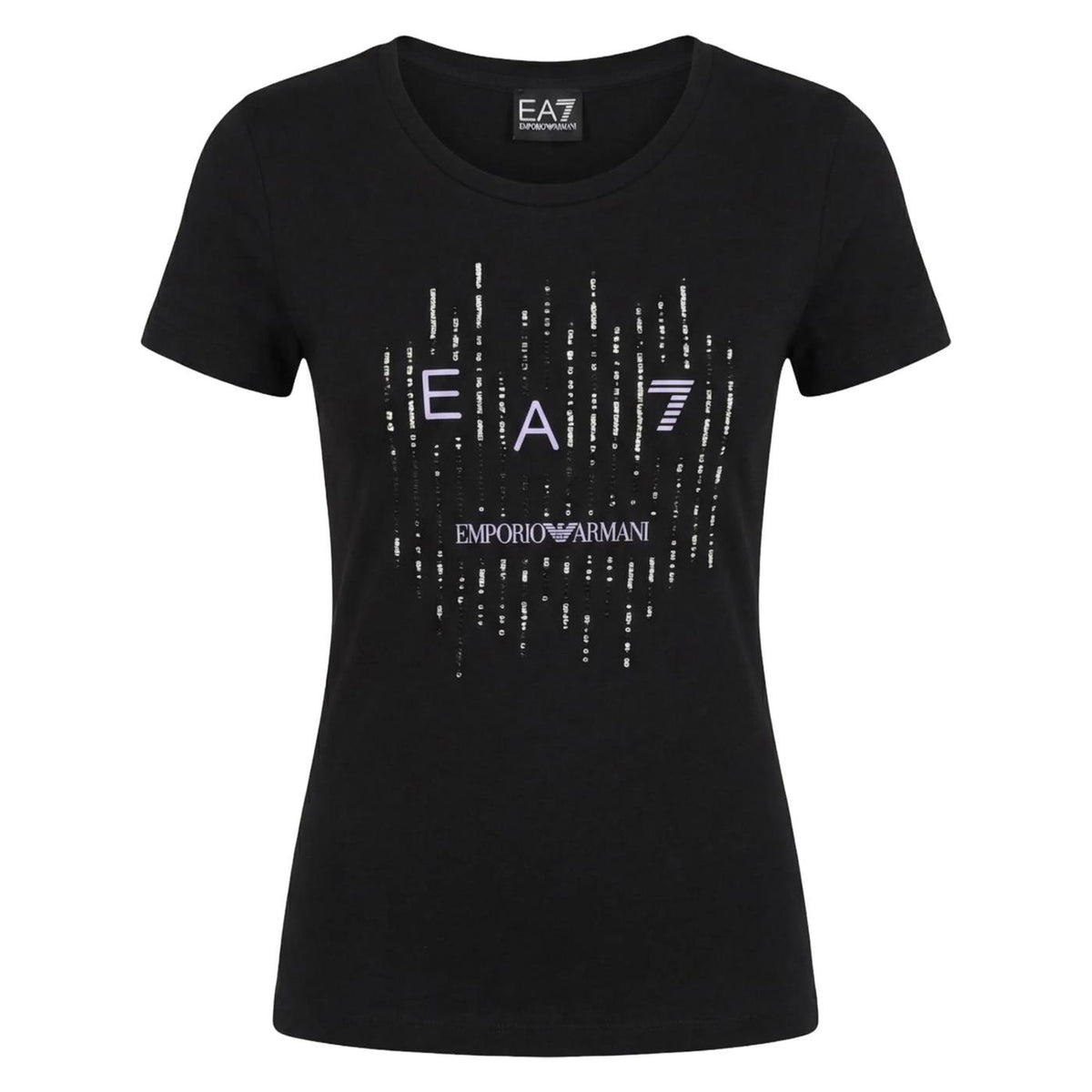 EMPORIO ARMANI 7 EA7 W TEE LETTERS CROSSOVER - C1-nero - vista 3