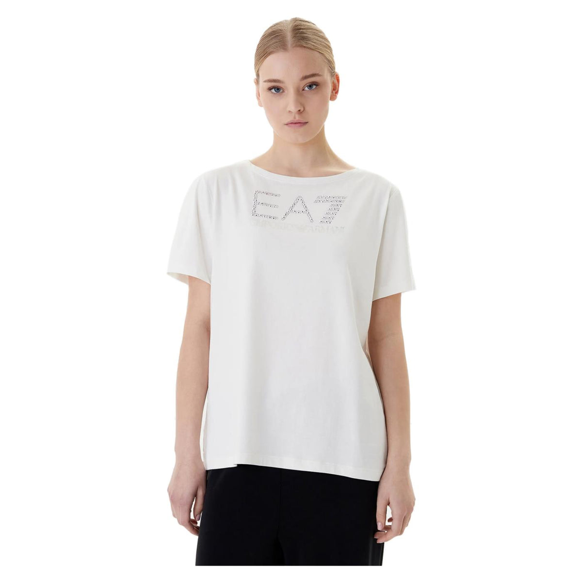 EMPORIO ARMANI 7 EA7 LOGO SERIES STUDS W TEE - Bianco - immagine principale