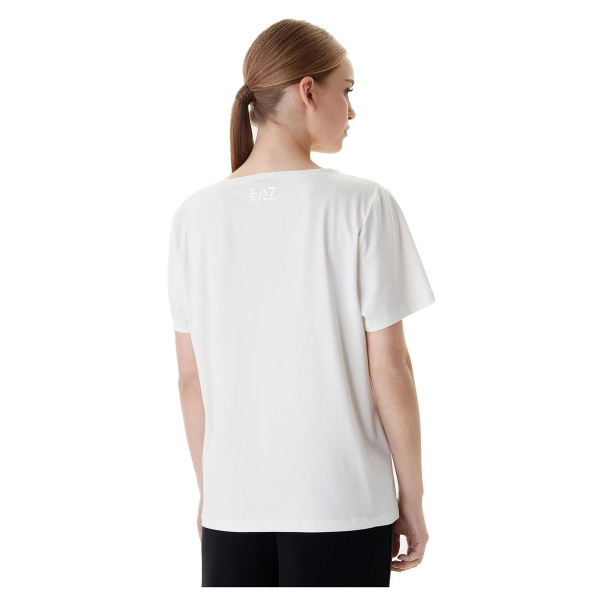 EMPORIO ARMANI 7 EA7 LOGO SERIES STUDS W TEE - Bianco - vista 2