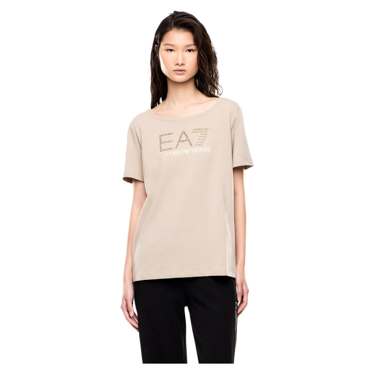 EMPORIO ARMANI 7 EA7 LOGO SERIES STUDS W TEE