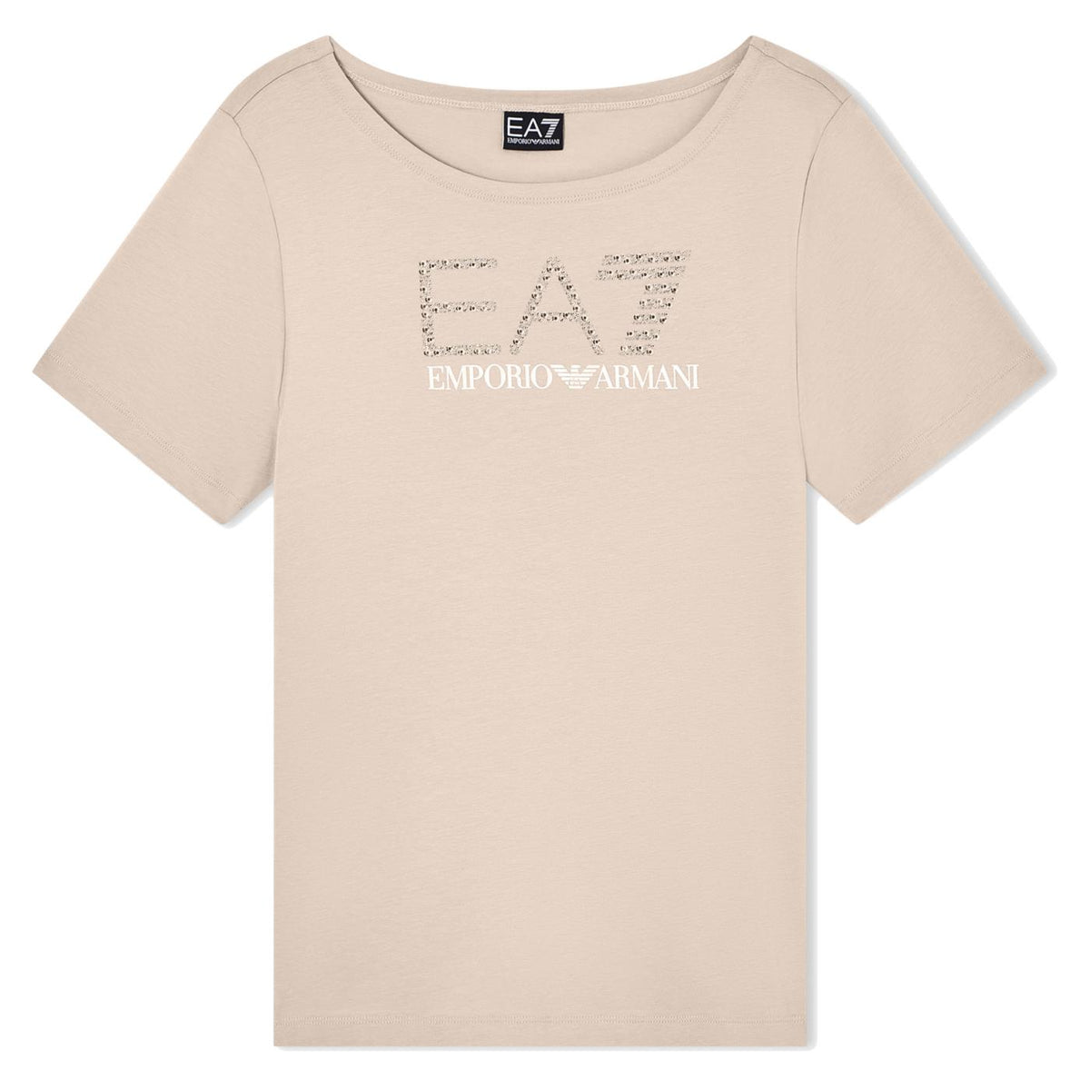 EMPORIO ARMANI 7 EA7 LOGO SERIES STUDS W TEE - Beige - vista 3