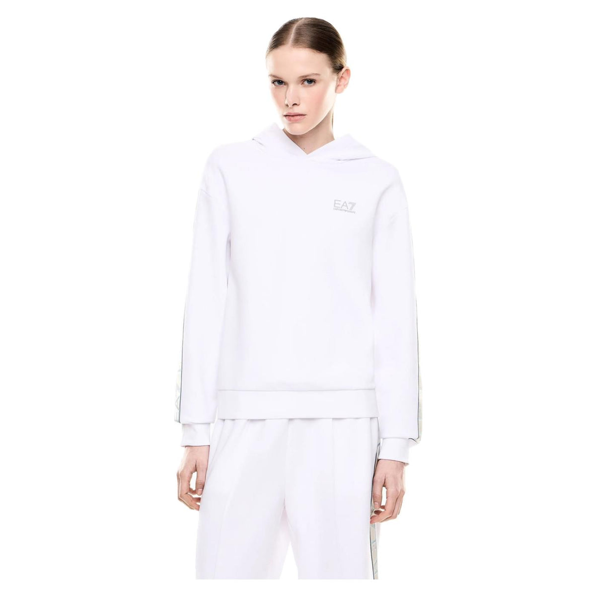 EMPORIO ARMANI 7 EA7 NATURAL VENTUS7 W HOODIE - Bianco - immagine principale