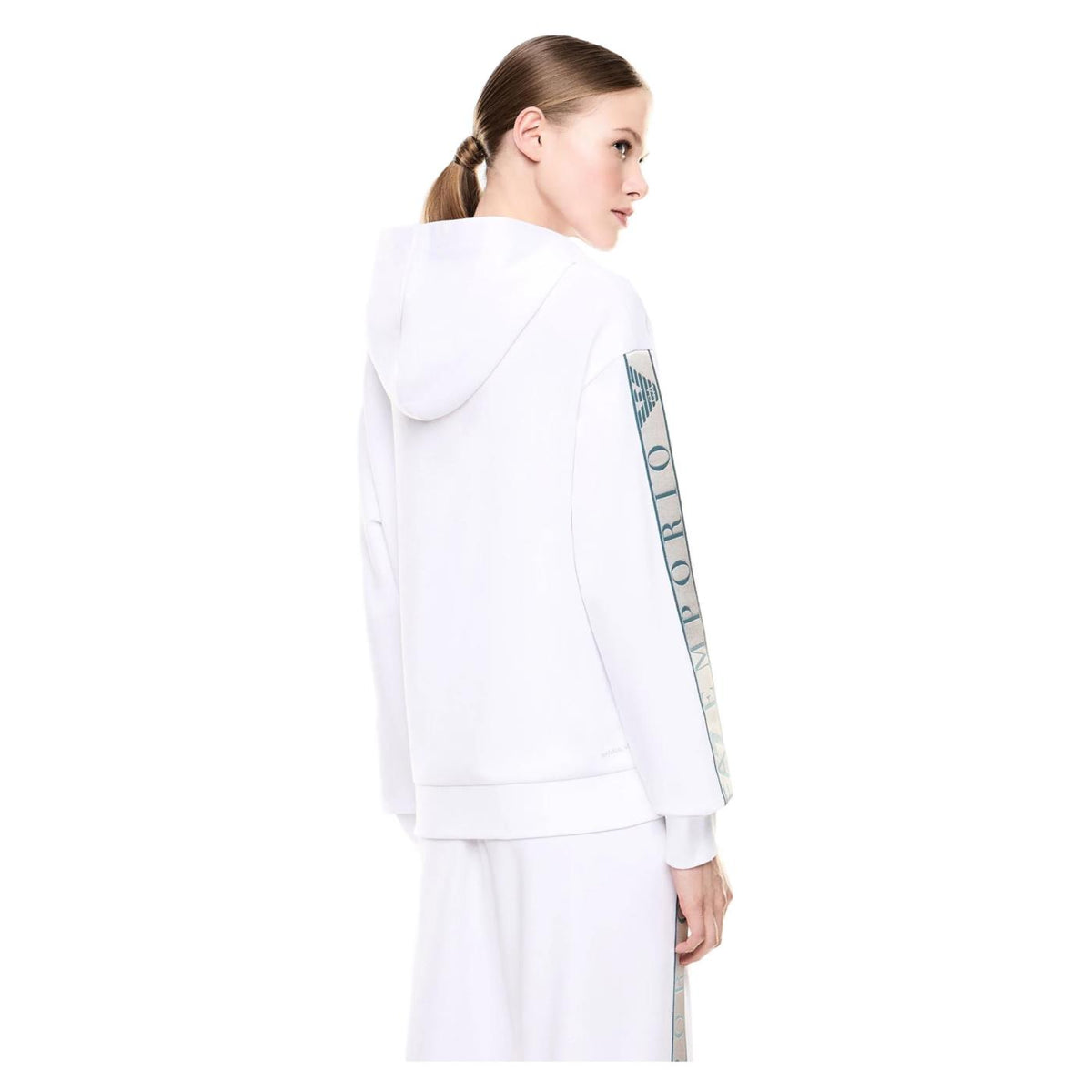 EMPORIO ARMANI 7 EA7 NATURAL VENTUS7 W HOODIE - Bianco - vista 2