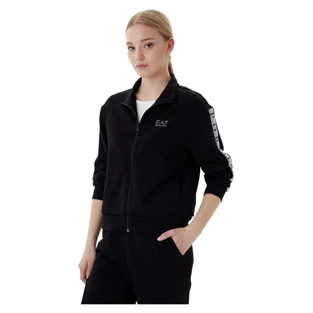 EMPORIO ARMANI 7 EA7 NATURAL VENTUS7 W TTOP FZ - Nero - immagine principale
