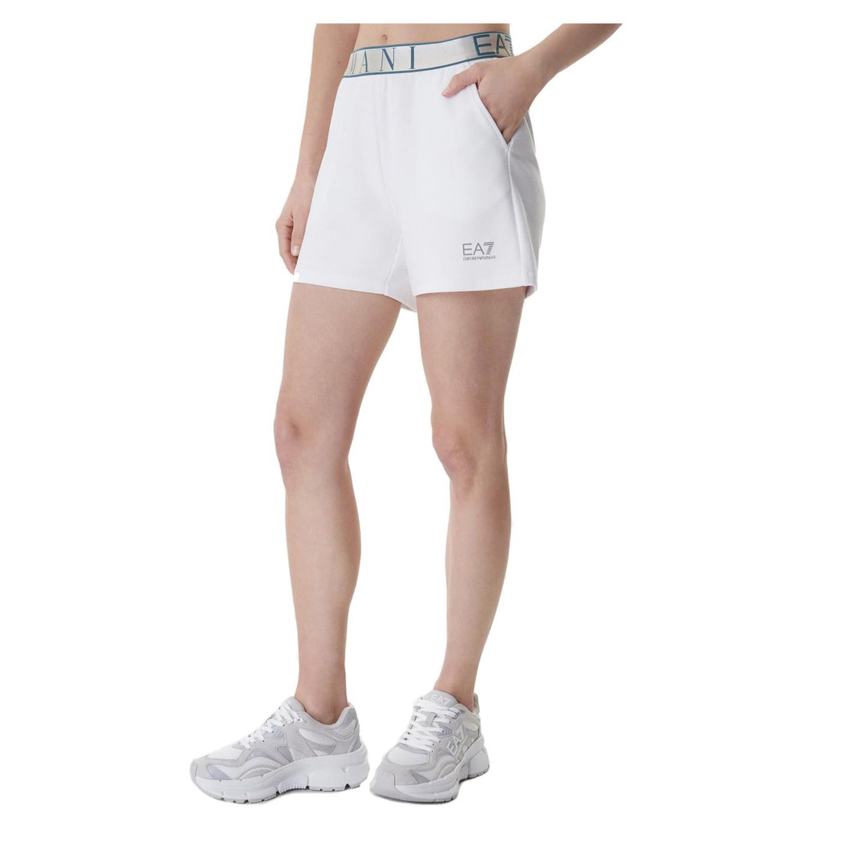 EMPORIO ARMANI 7 EA7 NATURAL VENTUS7 W SHORTS - Bianco - immagine principale