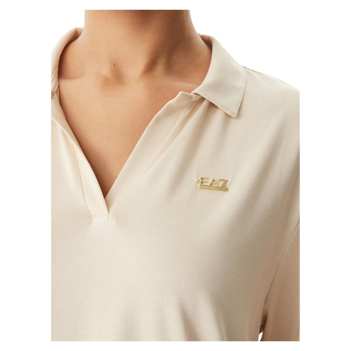 EMPORIO ARMANI 7 EA7 TRAIN CORE LADY POLO - C1-beige - vista 3