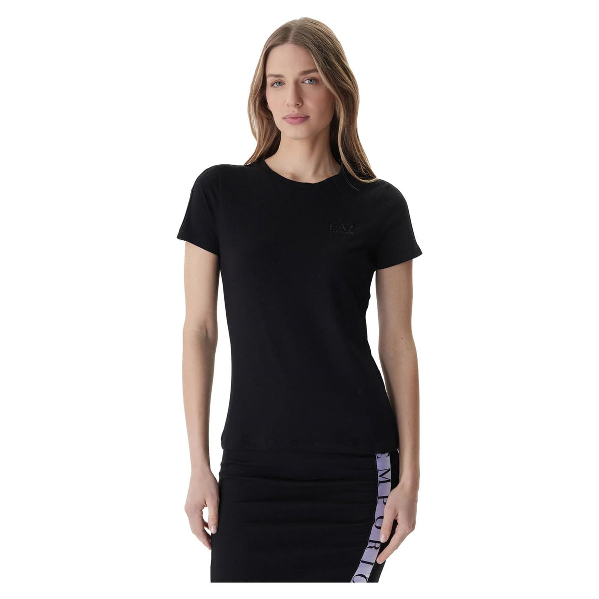 EMPORIO ARMANI 7 EA7 TRAIN TAPE W SLIM TEE - Nero - immagine principale