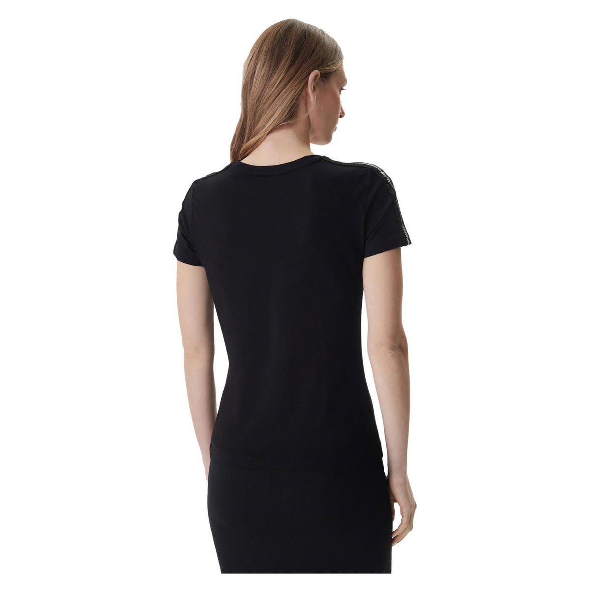 EMPORIO ARMANI 7 EA7 TRAIN TAPE W SLIM TEE - Nero - vista 2