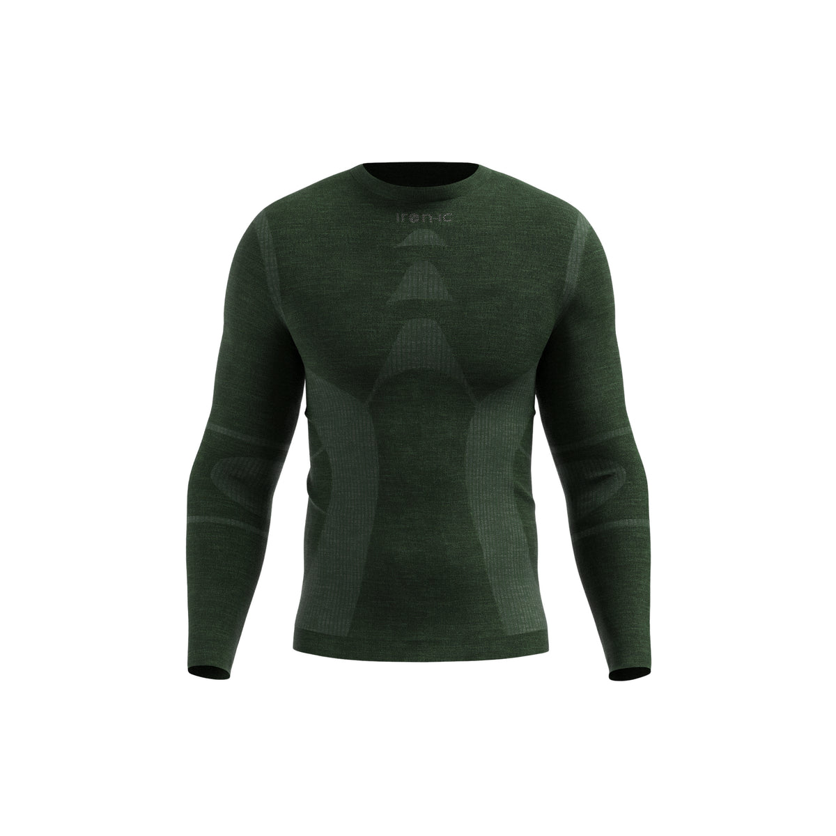 IRON-IC T-SHIRT LS MAN MERINO - Militare - immagine principale