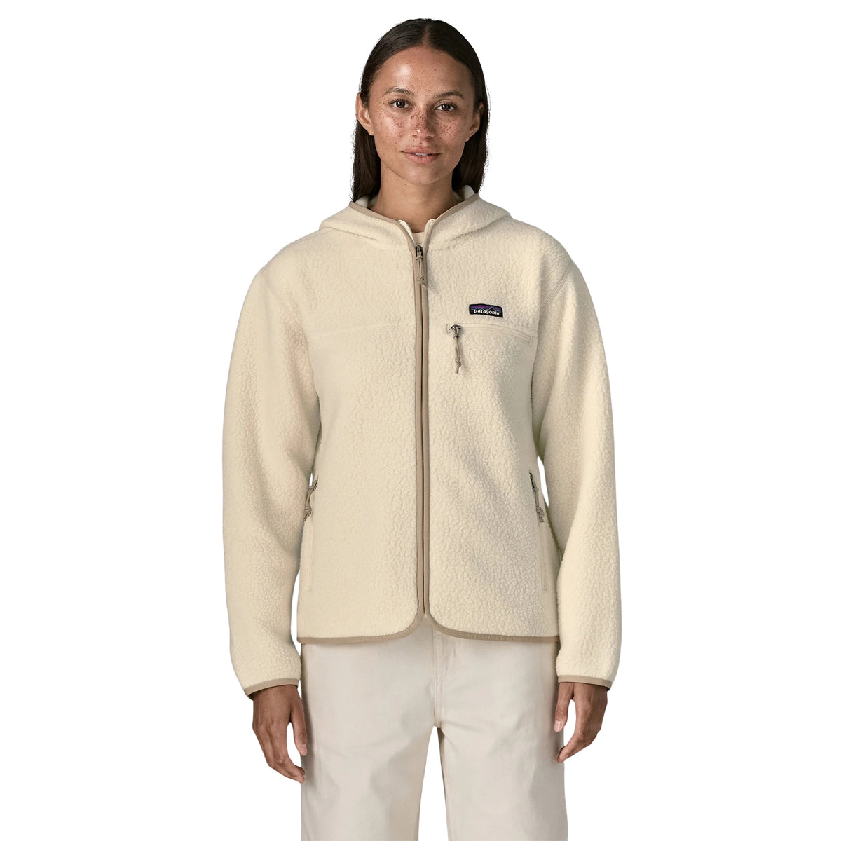 PATAGONIA WOMAN RETRO PILE HOODY - Beige - immagine principale