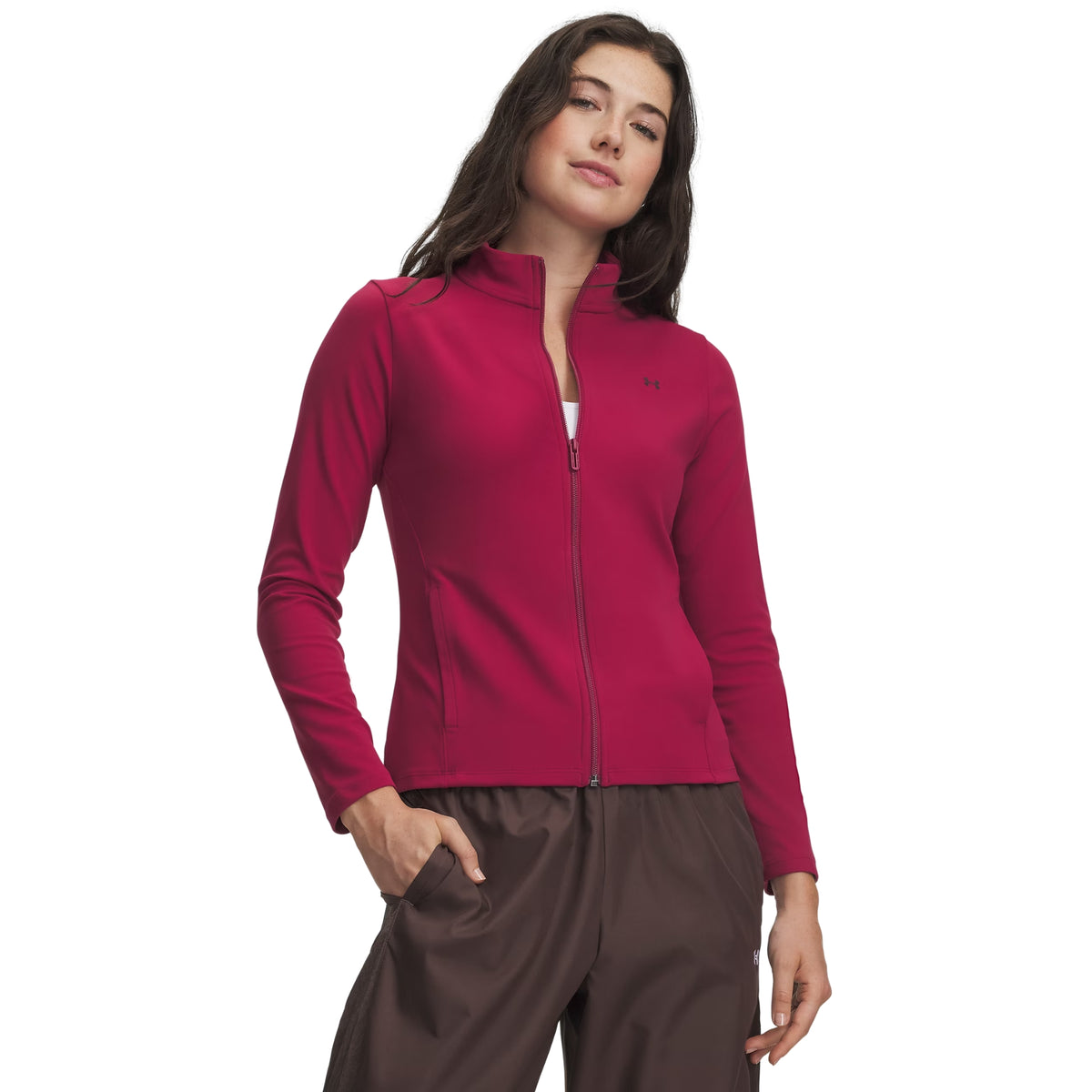 UNDER ARMOUR MOTION FULL ZIP WOMAN - Fucsia - immagine principale