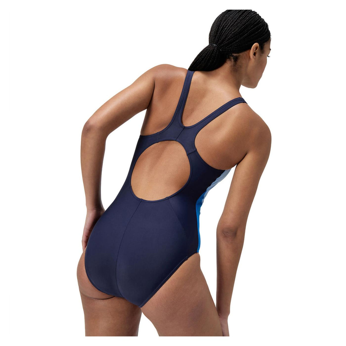 SPEEDO COLORBLOCK SPLICE 1PIECE - Blu - vista 3