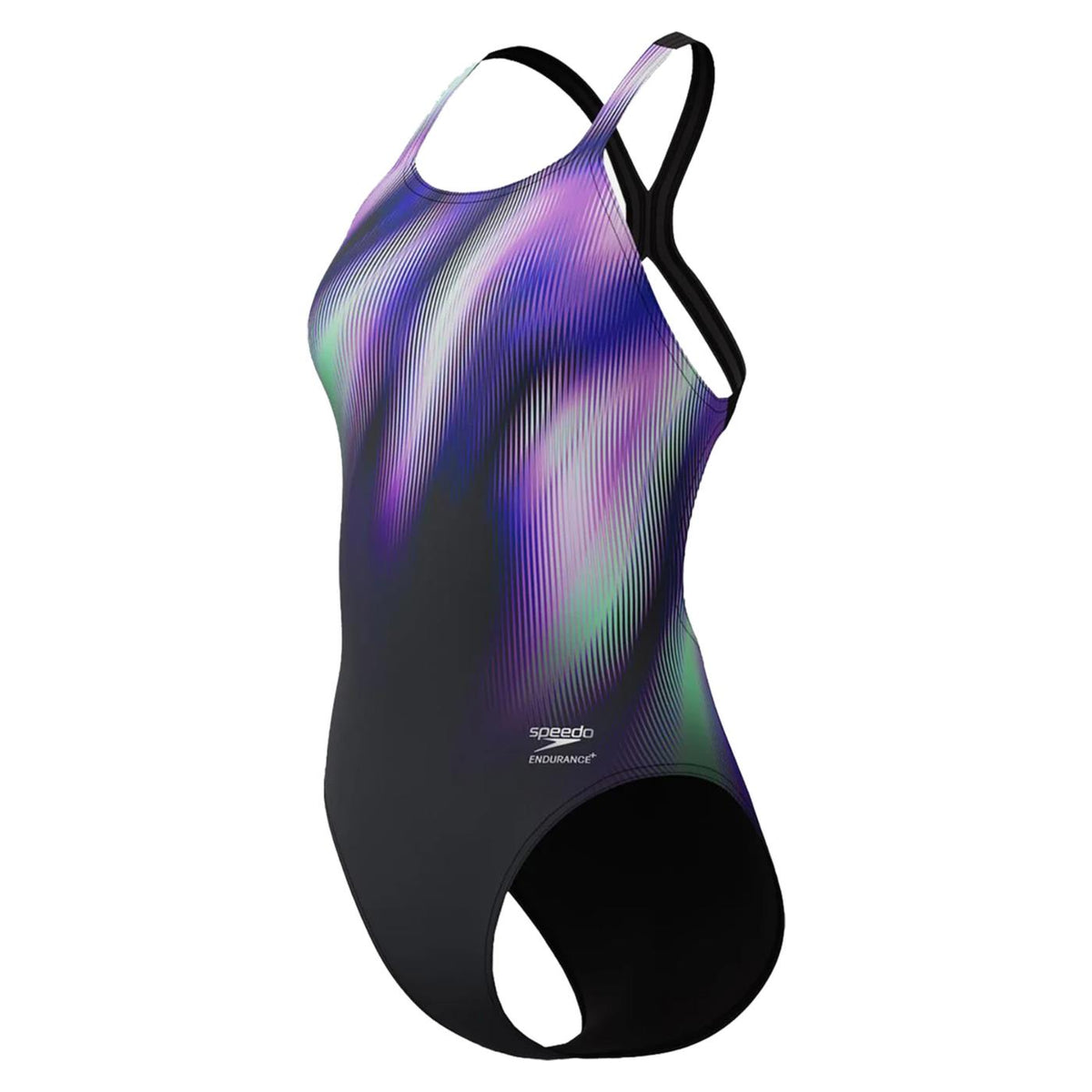 SPEEDO WOMAN PRINTED POWERBACK - Nero - vista 4