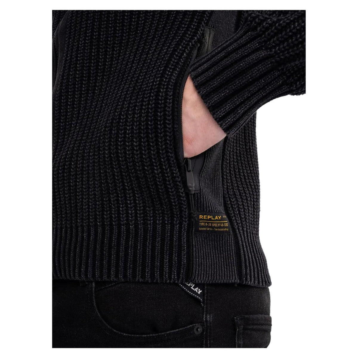 REPLAY MAGLIONE UOMO - Nero - vista 5