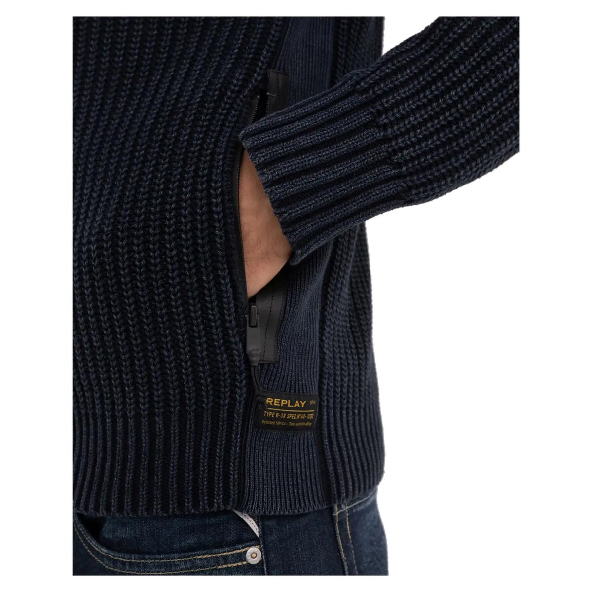REPLAY MAGLIONE UOMO - Blu - vista 6