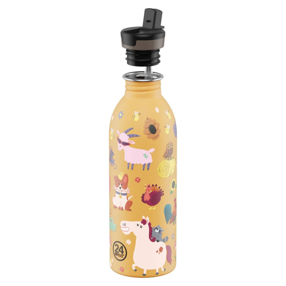 24 BOTTLES URBAN 500 FARM FRIENDS - Giallo - vista 2