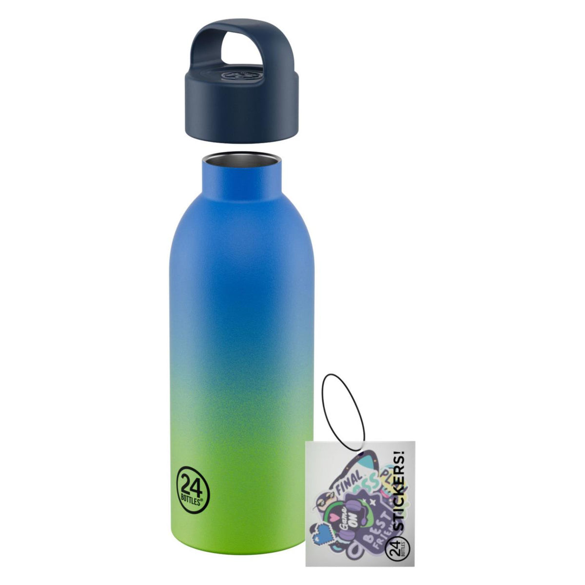 24 BOTTLES YOUNG BOTTLE 500 BOB SQU - Azzurro - vista 3
