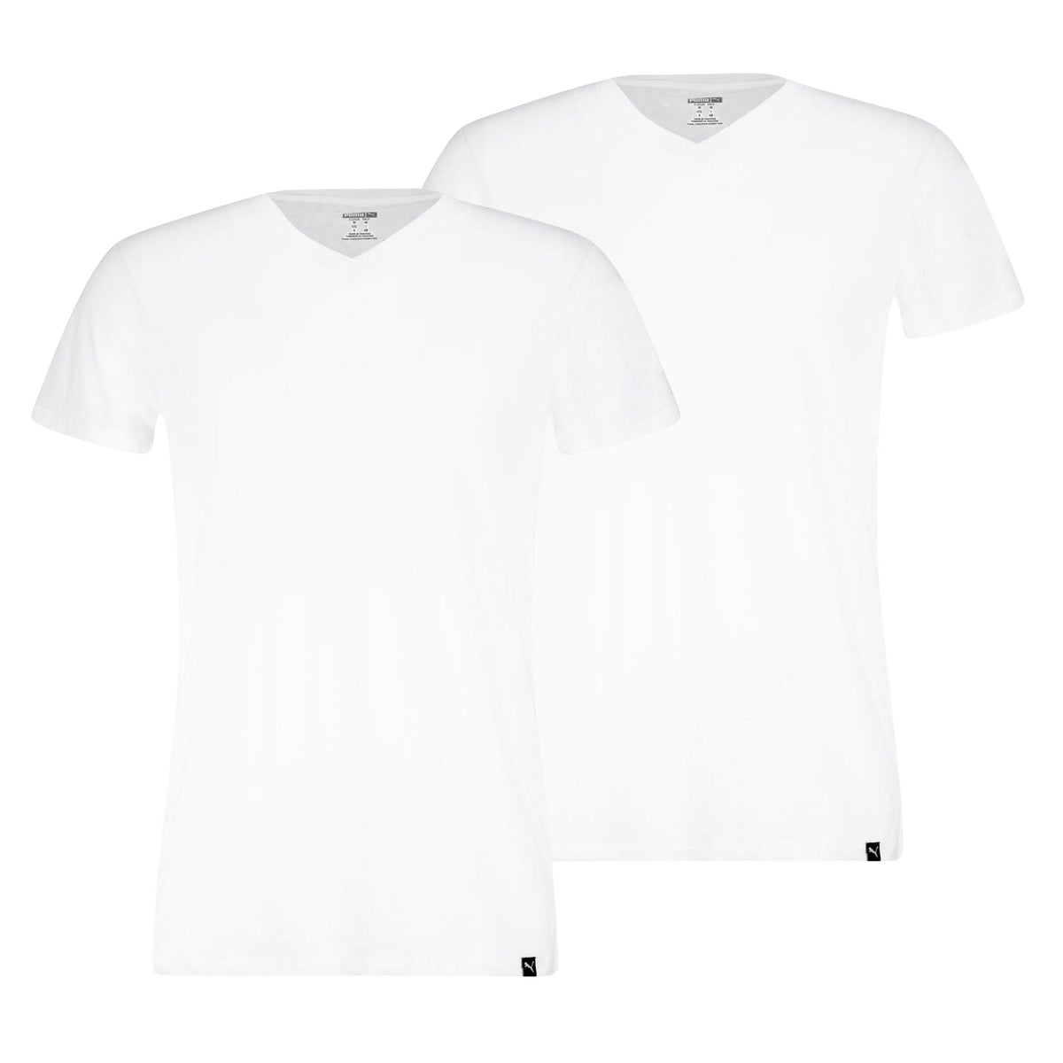 PUMA BASIC 2PK V-NECK TEE - Bianco - immagine principale