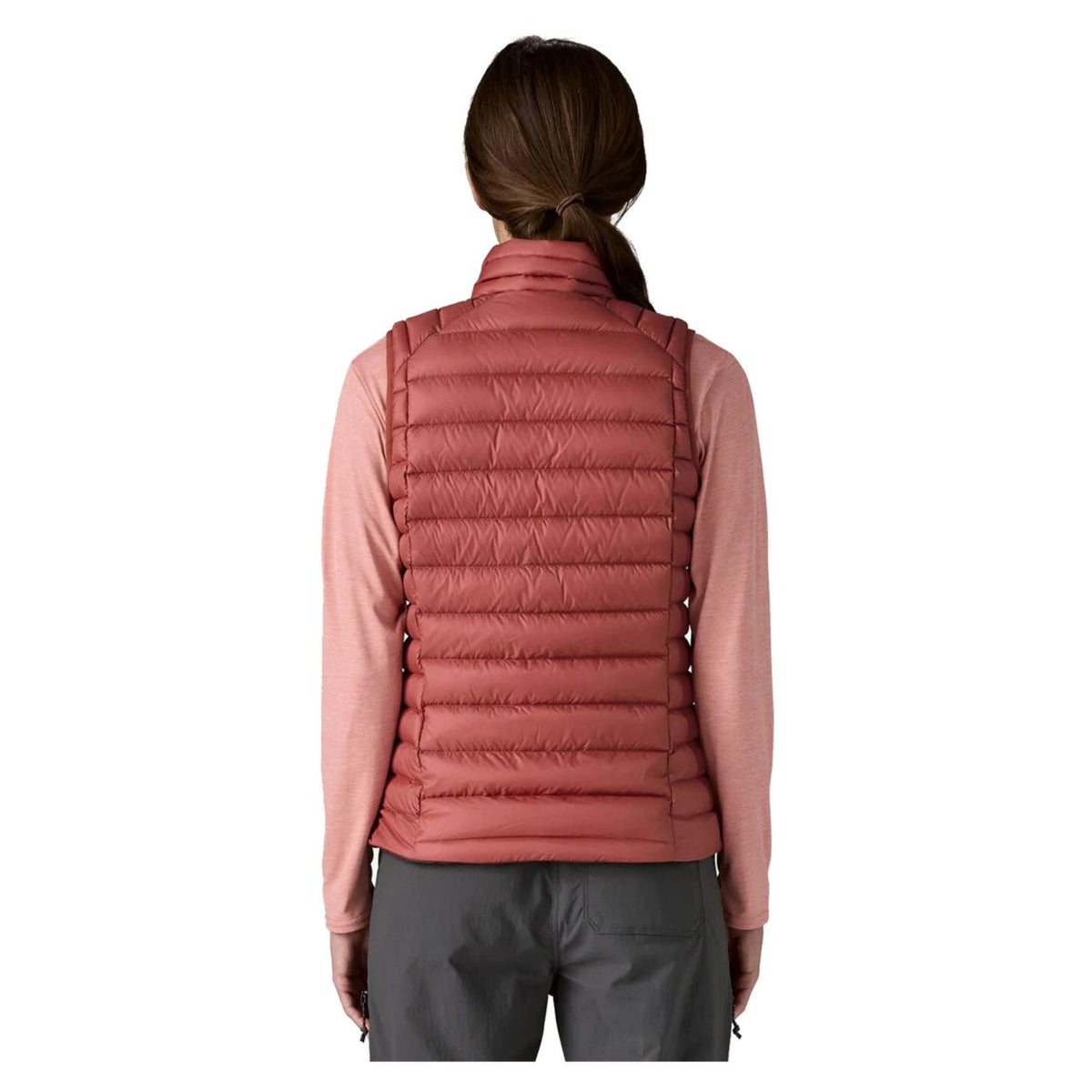 PATAGONIA WOMAN DOWN SWEATER VEST - Rosso - vista 3
