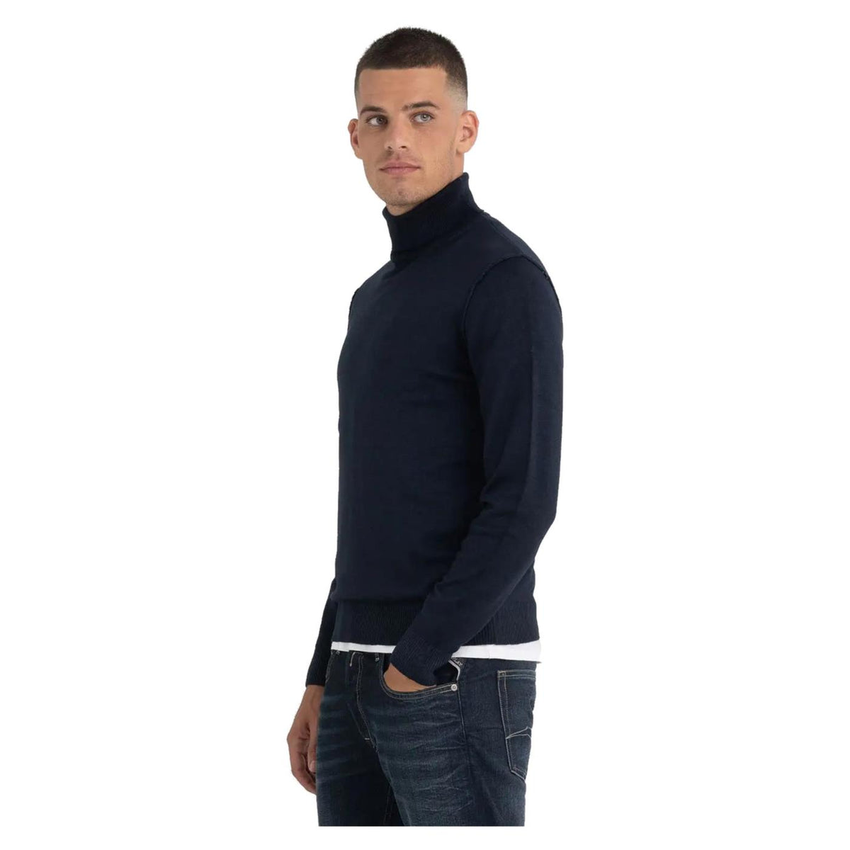 REPLAY MAGLIONE UOMO - Blu - vista 3