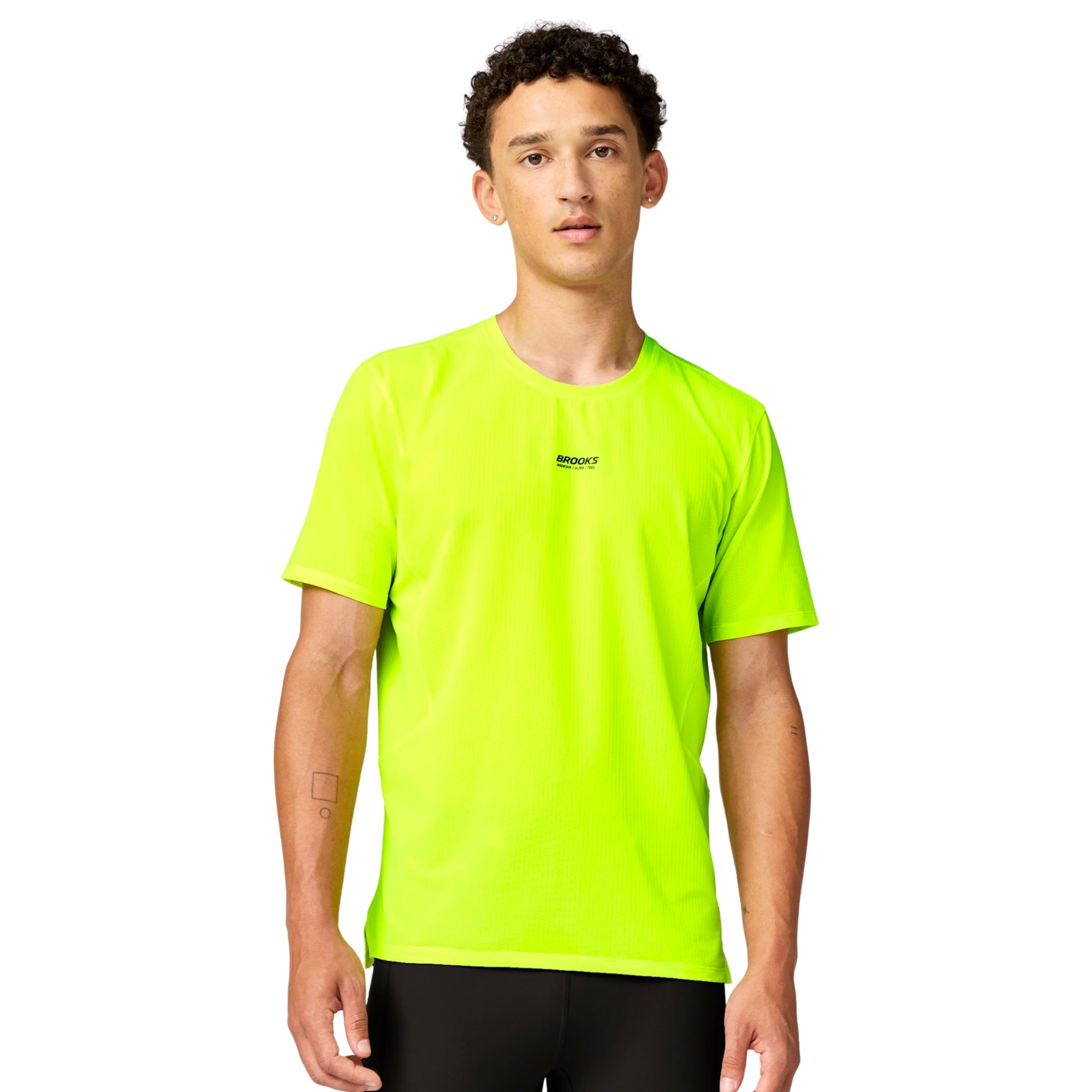 BROOKS HIGH POINT SS TEE - Lime - immagine principale