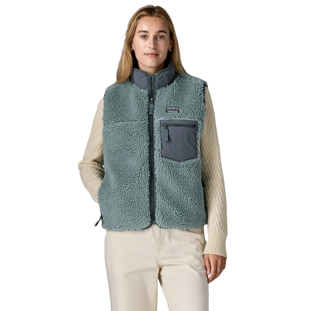PATAGONIA W CLASSIC RETRO-X VEST - Verde - immagine principale