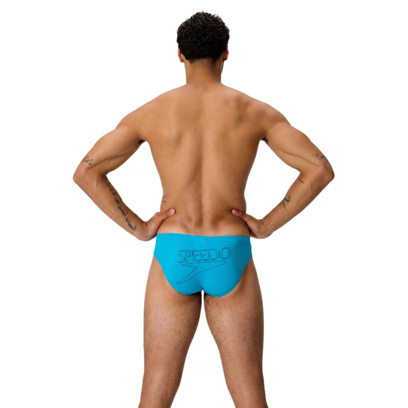 SPEEDO ENDURANCE+ LOGO BRIEF 2,5 - Turchese - vista 2