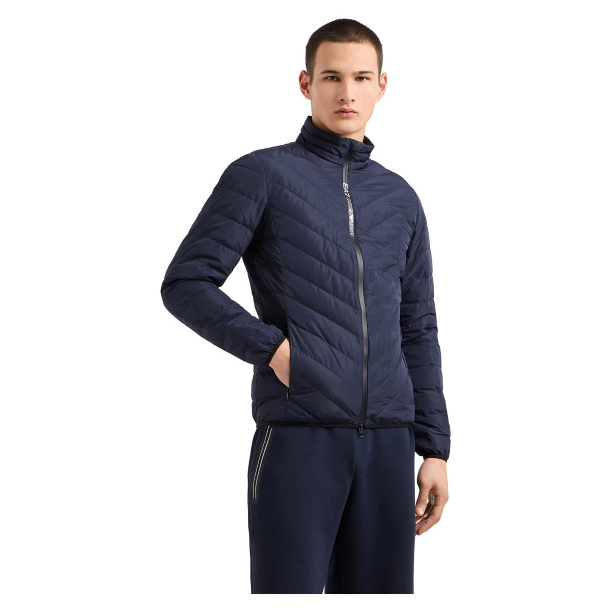 EMPORIO ARMANI 7 EA7 PREMIUM SHIELD DOWN JKT - Blu - vista 2