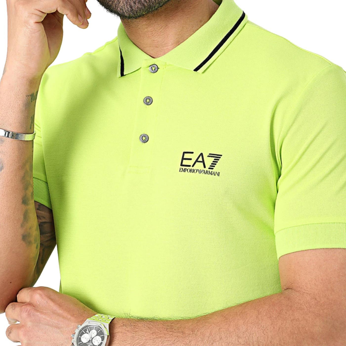 EMPORIO ARMANI 7 EA7 TRAIN CORE ID POLO PIQUET