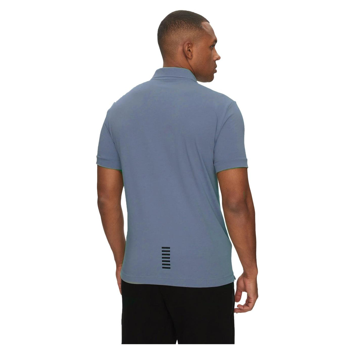 EMPORIO ARMANI 7 EA7 TRAIN CORE ID M POLO - Azzurro - vista 2