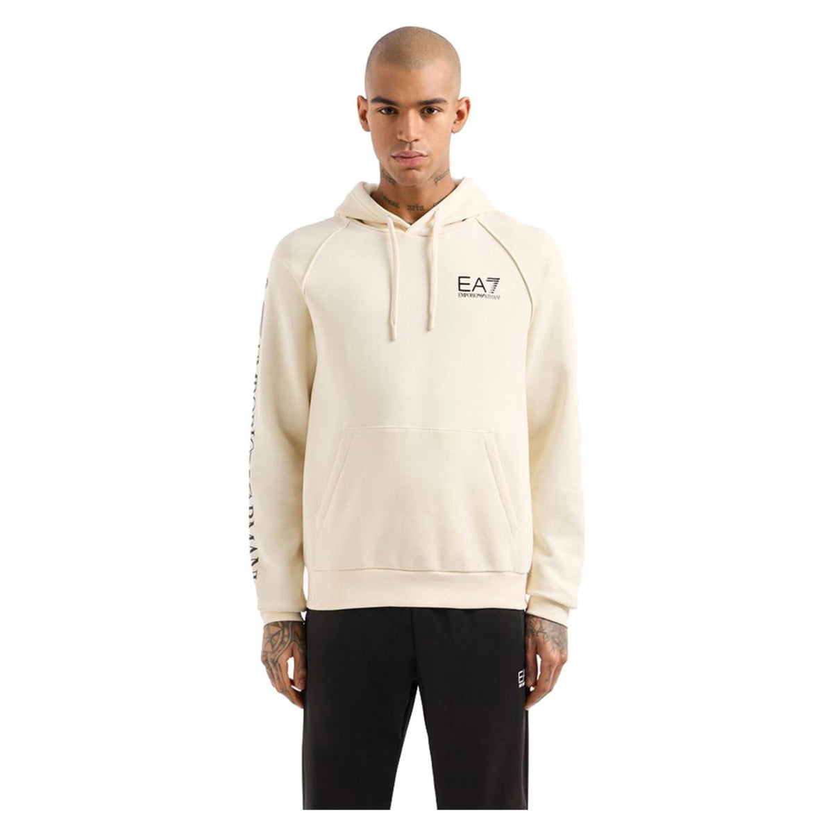 EMPORIO ARMANI 7 EA7 TRAIN LOGO SERIES HOODIE - seconda immagine