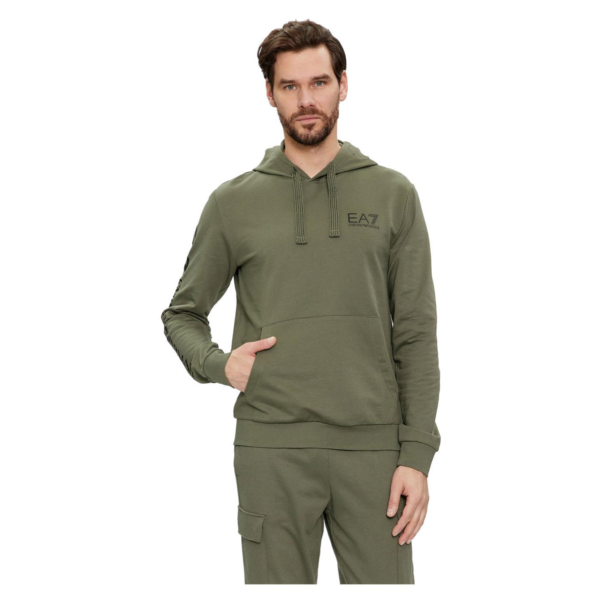 EMPORIO ARMANI 7 EA7 TRAIN LOGO SERIES HOODIE