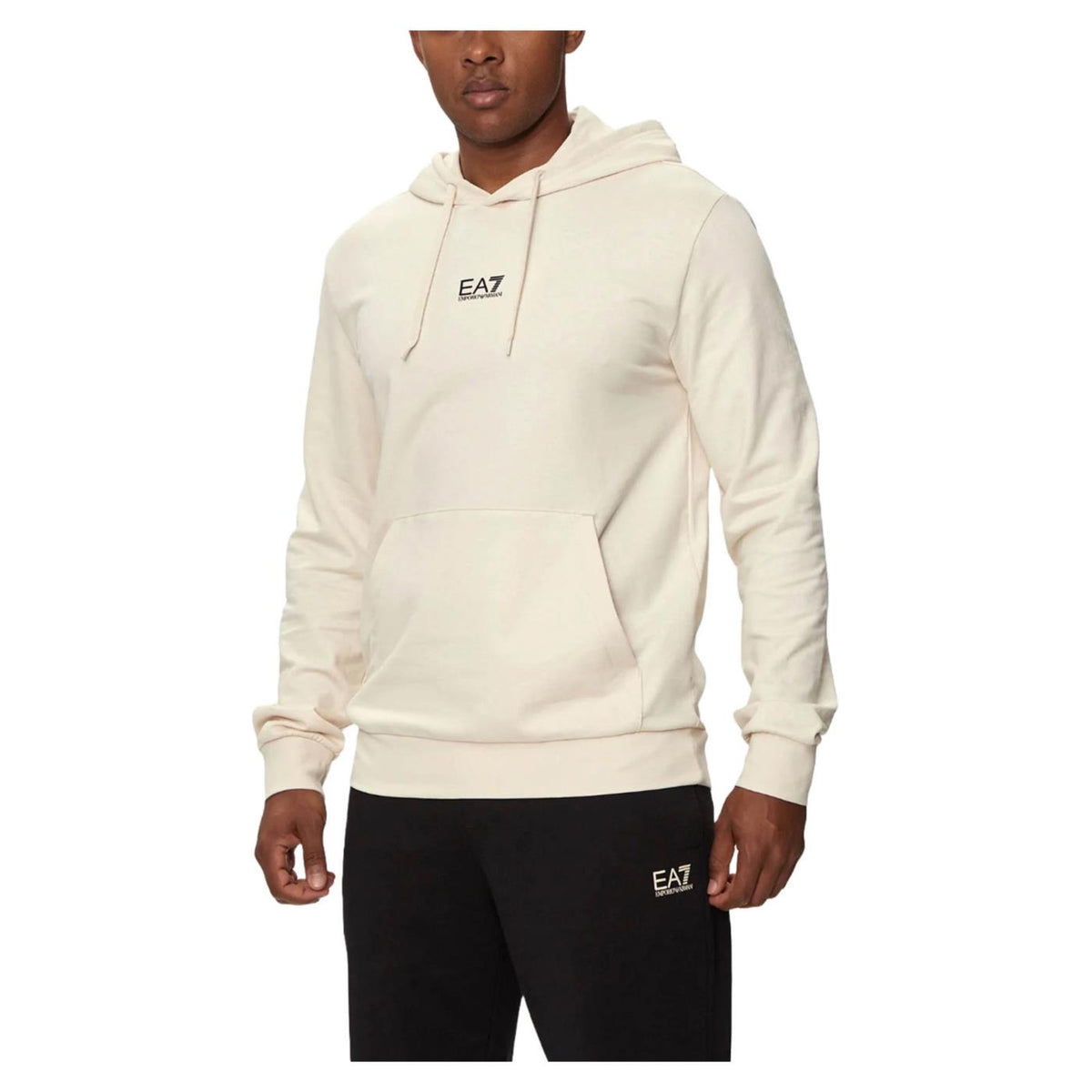 EMPORIO ARMANI 7 EA7 TRAIN CORE ID M HOODIE - Beige - immagine principale