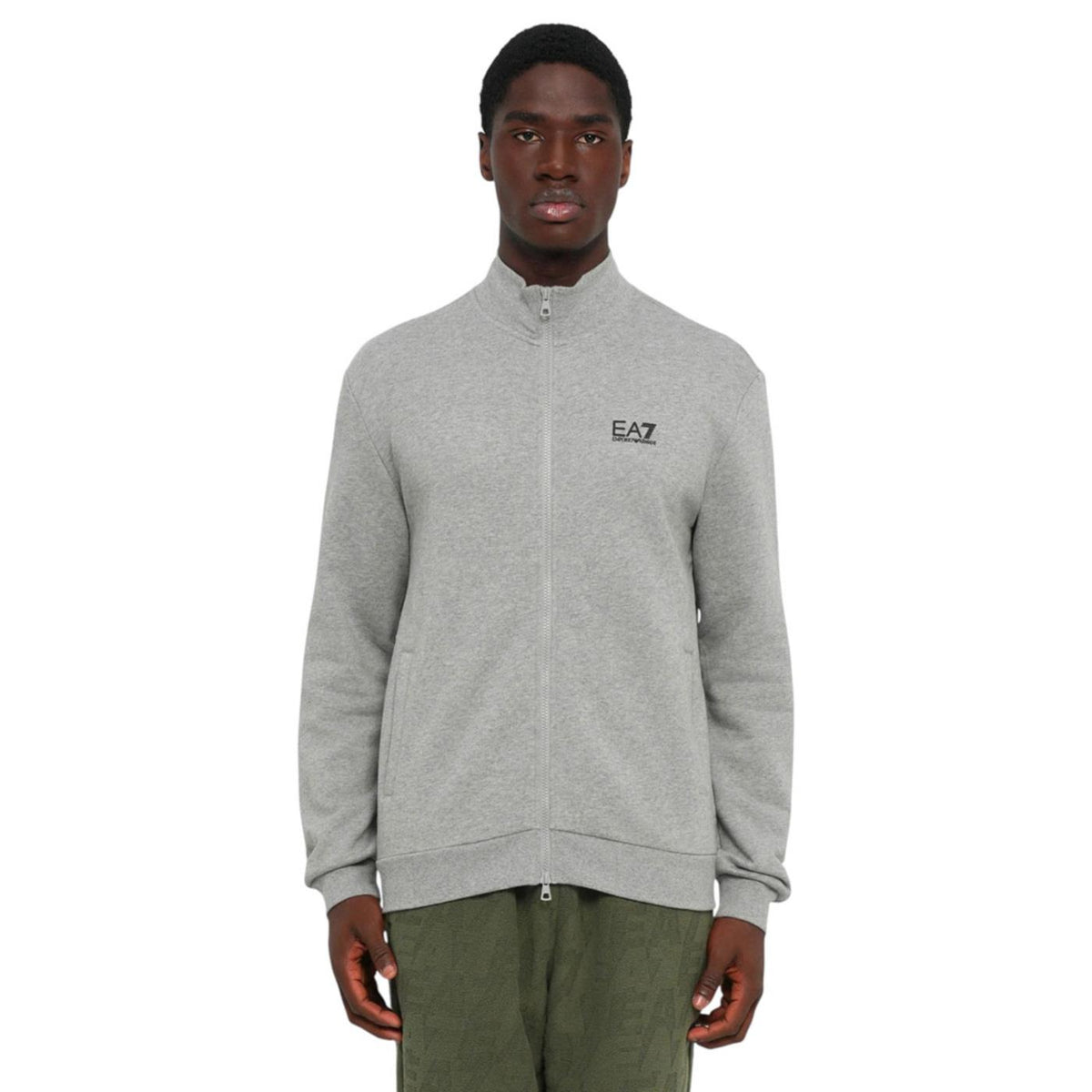 EMPORIO ARMANI 7 EA7 TRAIN CORE ID M T-TOP FZ - Grigio chiaro - immagine principale