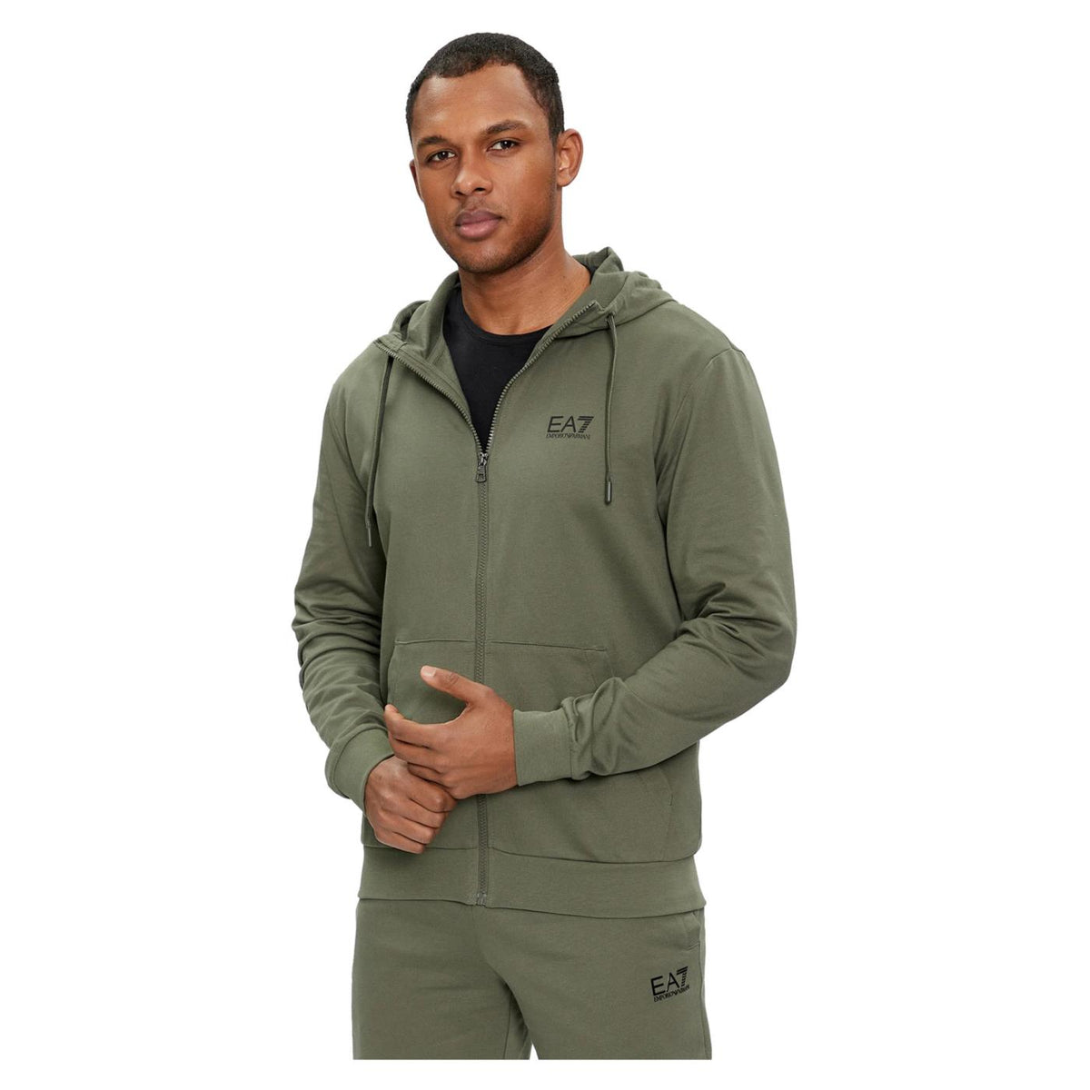 EMPORIO ARMANI 7 EA7 TRAIN CORE ID M HOODIE FZ - seconda immagine