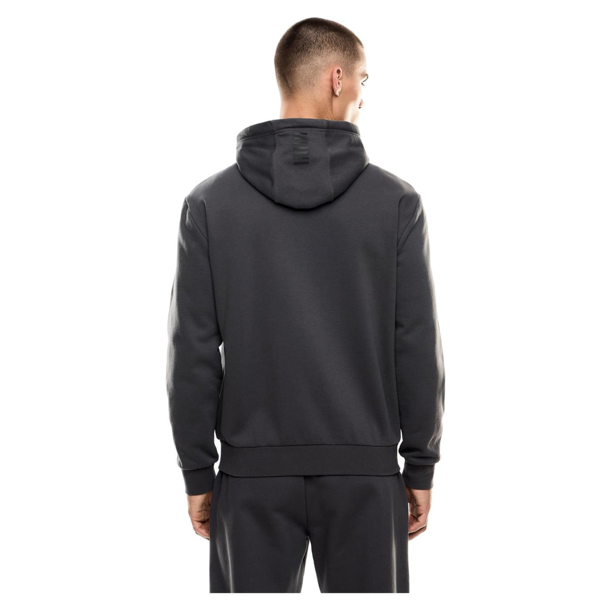 EMPORIO ARMANI 7 EA7 TRAIN CORE ID M HOODIE FZ - Grigio scuro - vista 3