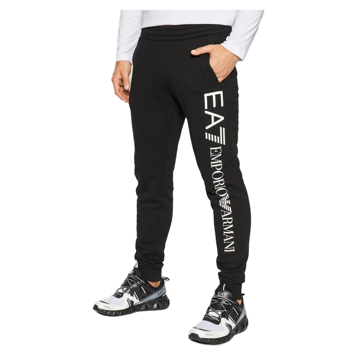 EMPORIO ARMANI 7 EA7 TRAIN LOGO SERIES M PANTS - seconda immagine