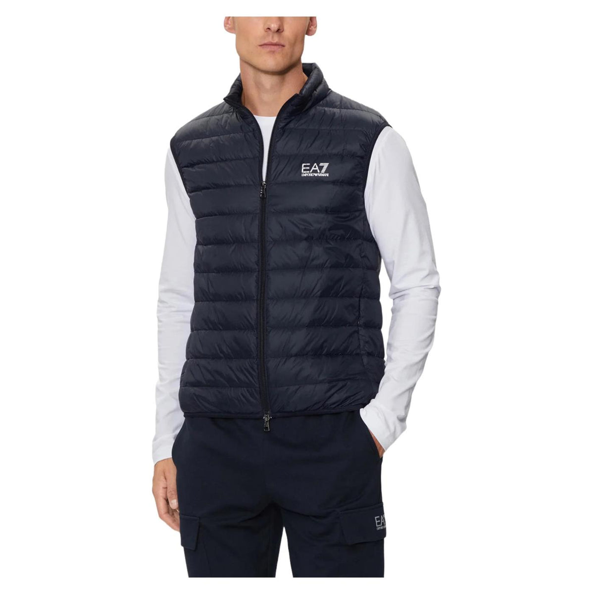 EMPORIO ARMANI 7 EA7 TRAIN DOWN LIGHT VEST - Blu - immagine principale