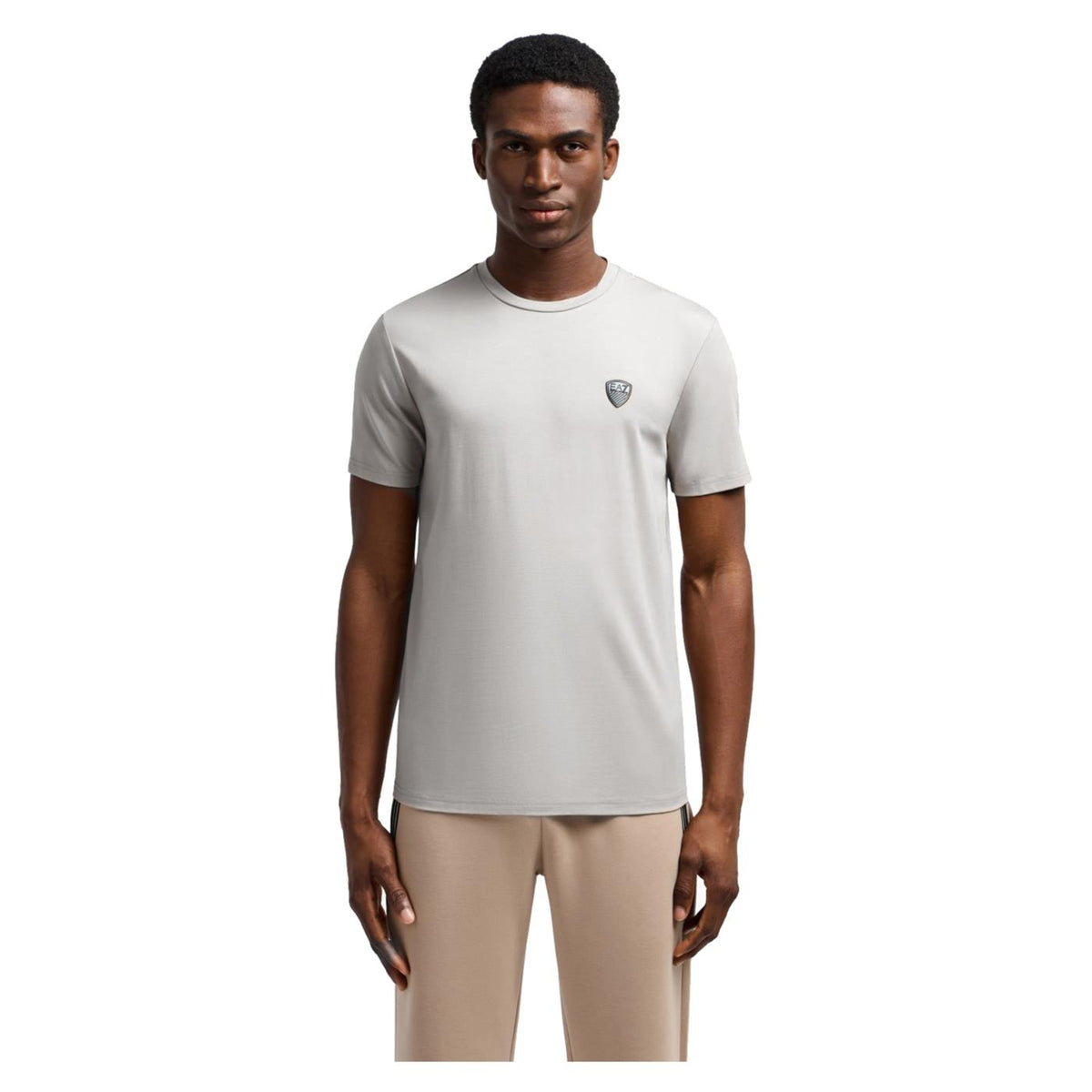EMPORIO ARMANI 7 EA7 TRAIN PREMIUM SHIELD TEE - Grigio chiaro - immagine principale