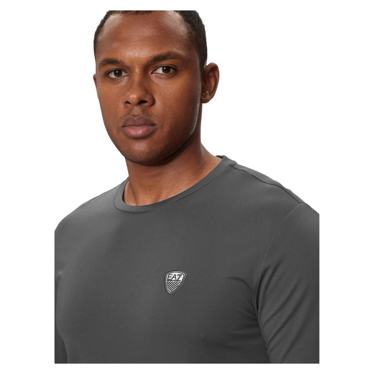 EMPORIO ARMANI 7 EA7 TRAIN PREMIUM SHIELD LS - Grigio scuro - vista 4