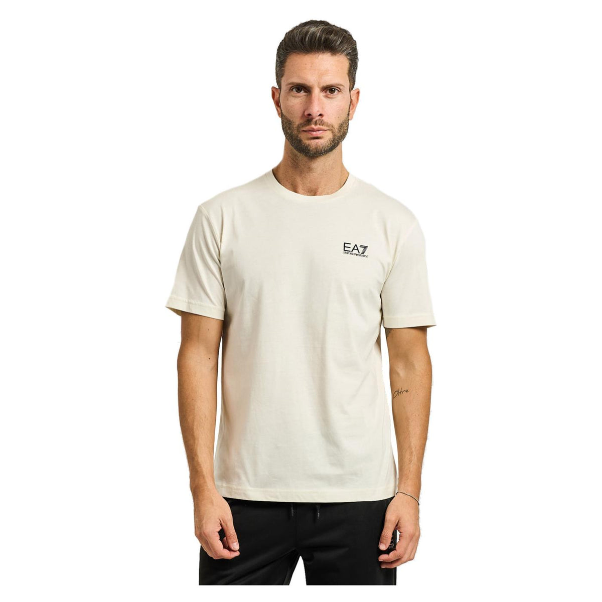 EMPORIO ARMANI 7 EA7 TRAIN CORE ID TEE STRETCH - Beige - immagine principale