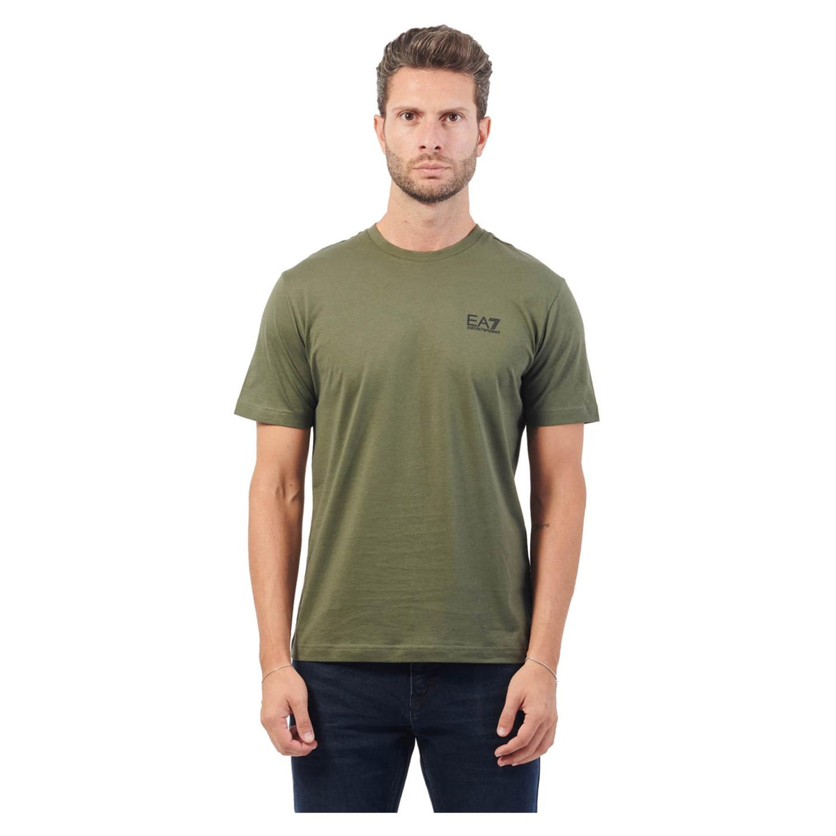 EMPORIO ARMANI 7 EA7 TRAIN CORE ID TEE STRETCH - C1-verde - immagine principale